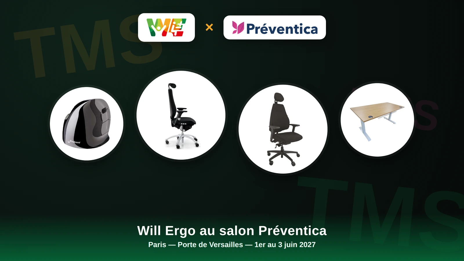 Will Ergo au salon Préventica, à Paris